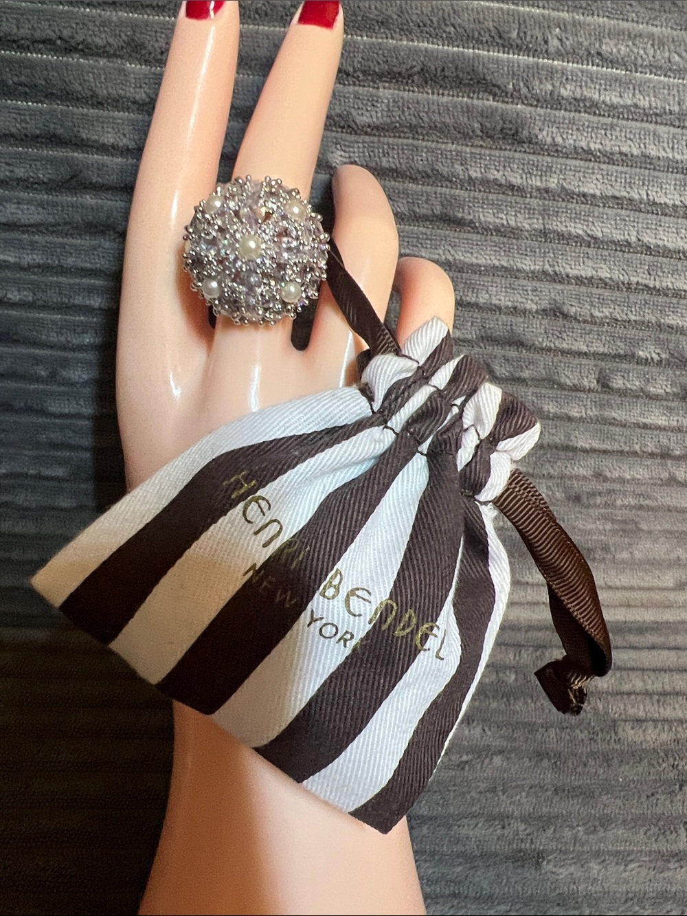 Henri Bendel Black Tie Collection Statement Ring